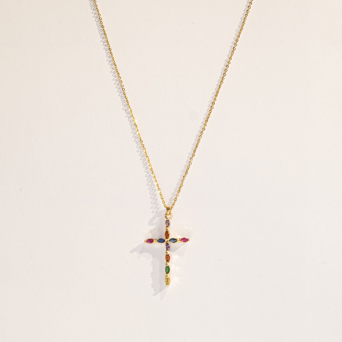 Gem Cross Necklace