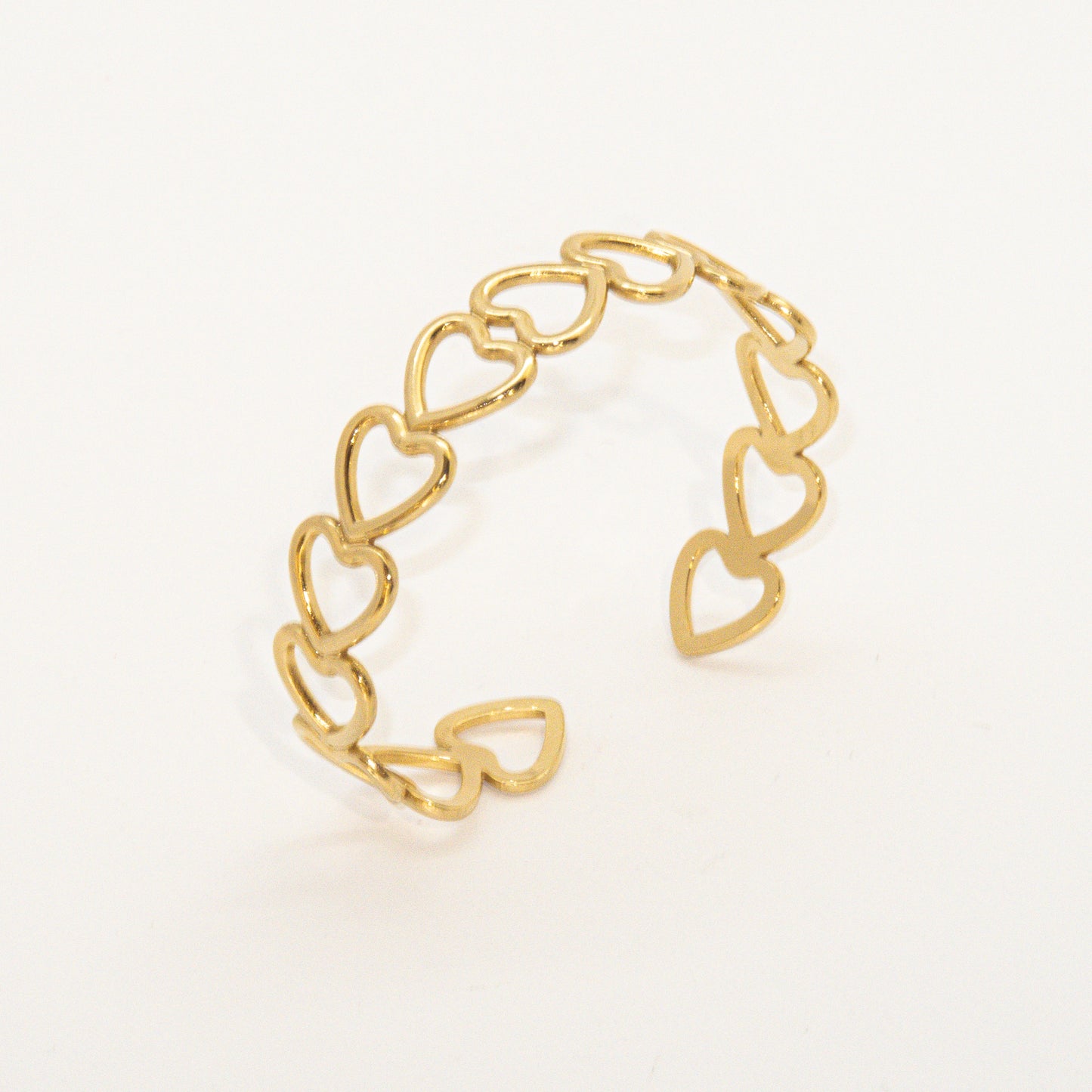 Heart Chain Cuff
