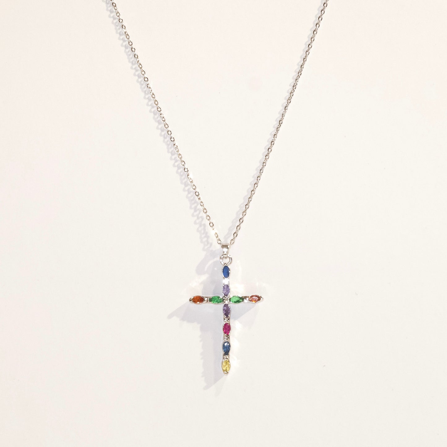 Gem Cross Necklace