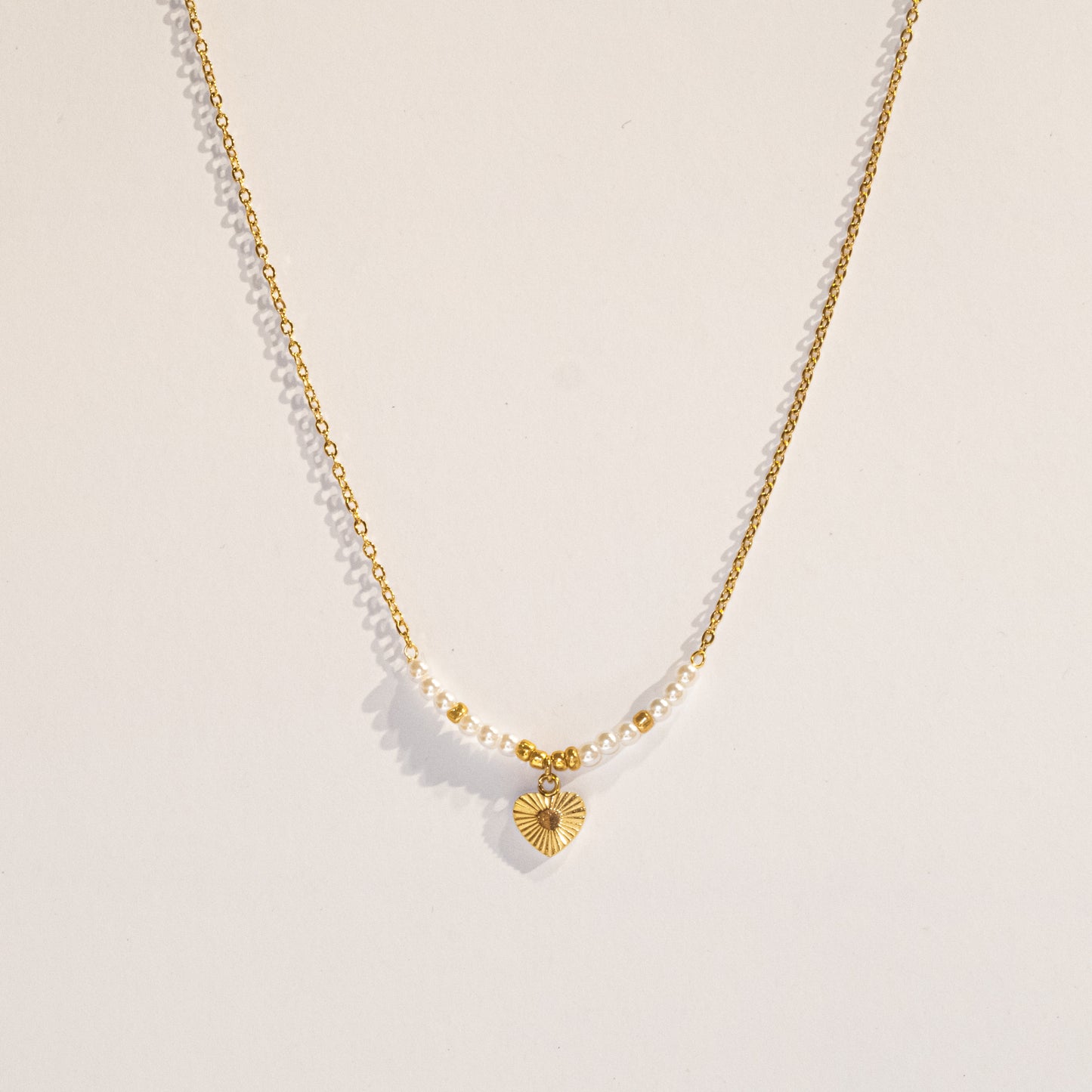Heart Pearl Necklace