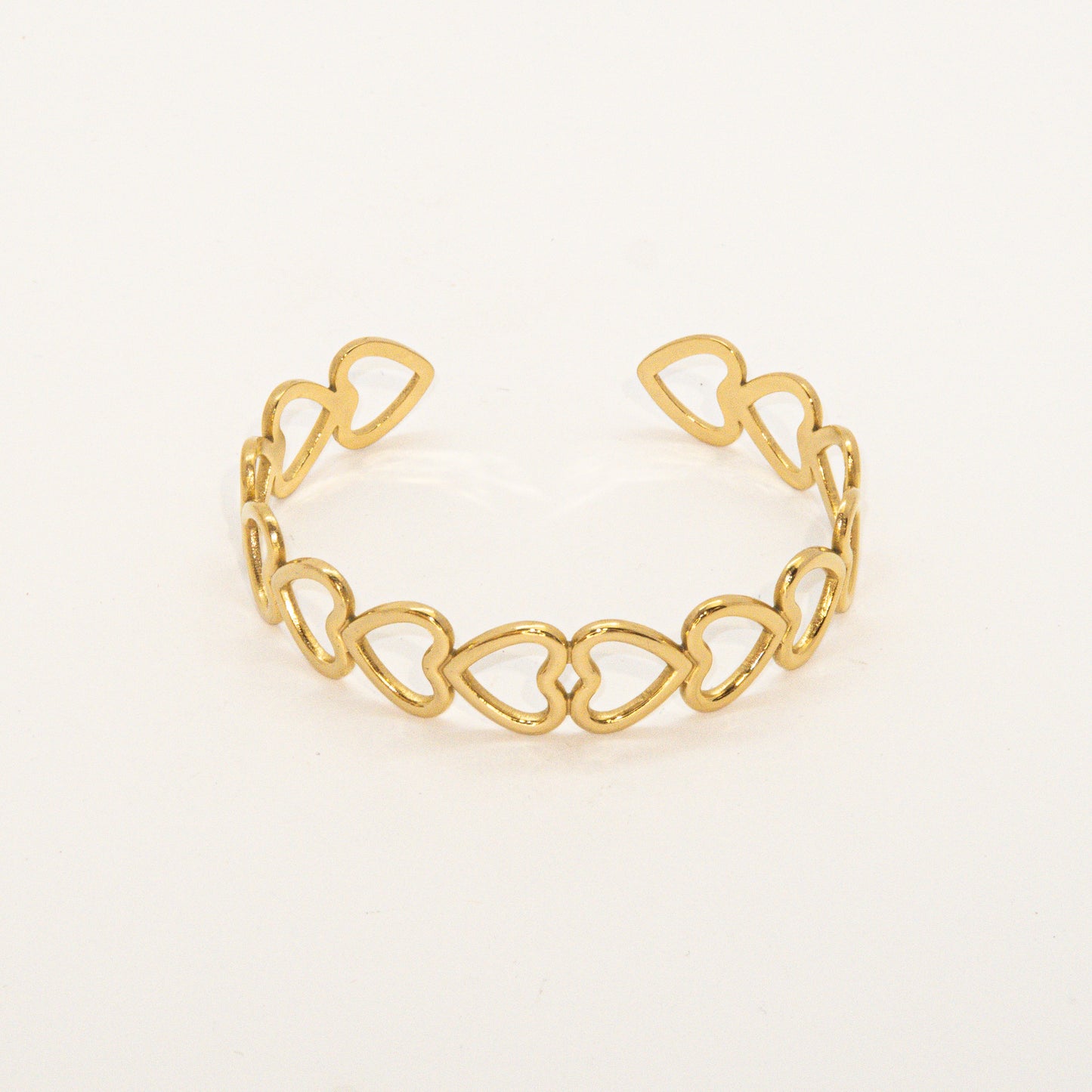 Heart Chain Cuff