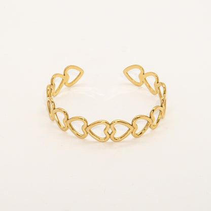 Heart Chain Cuff