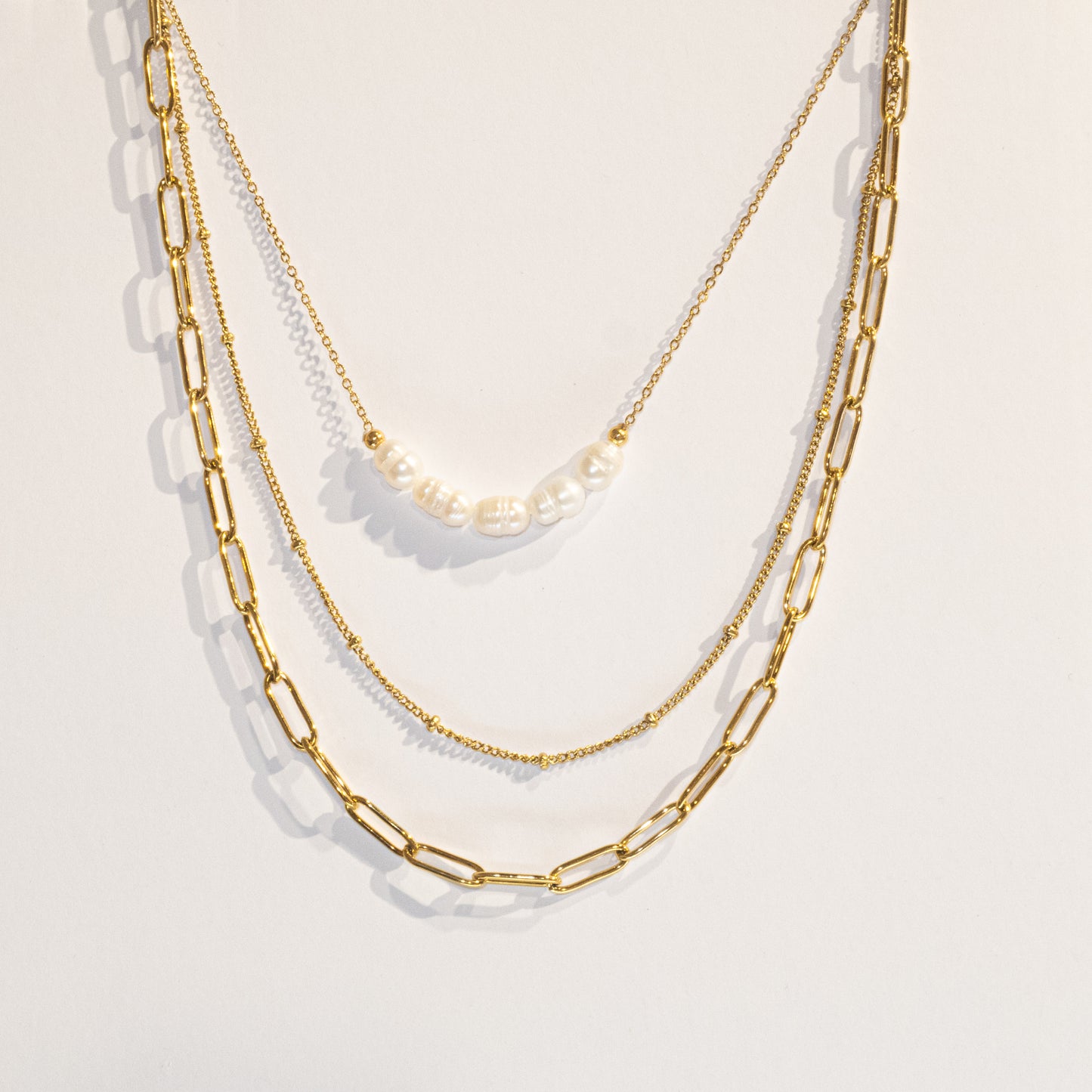 Golden Harmony Layered Necklace