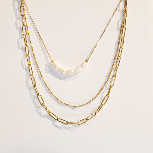 Golden Harmony Layered Necklace