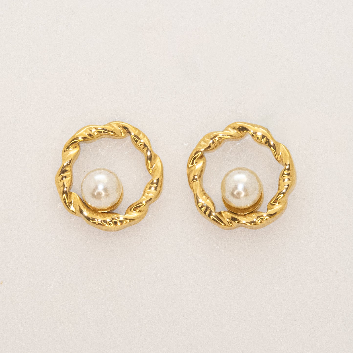 Pearl Halo Earrings