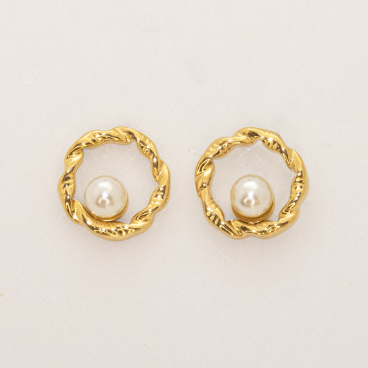 Pearl Halo Earrings