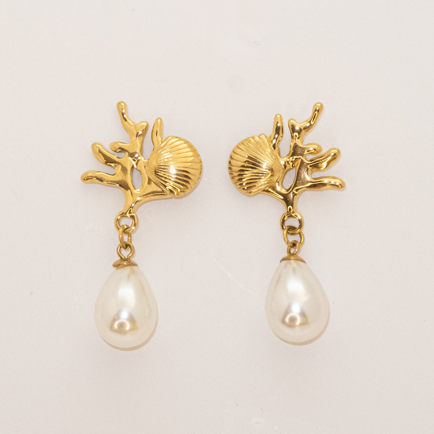 Coral Drop Earrings