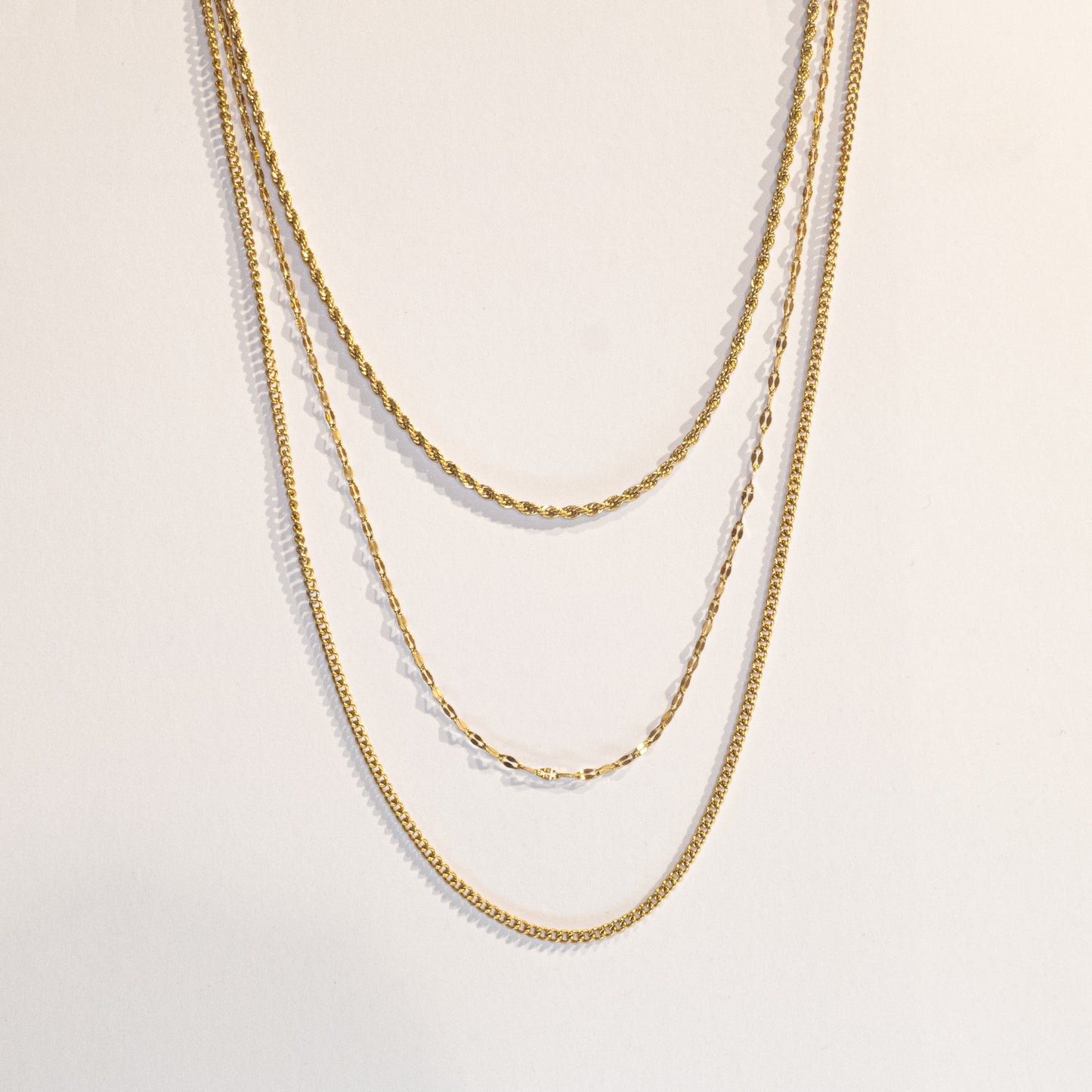 Golden Cascades Layered Necklace
