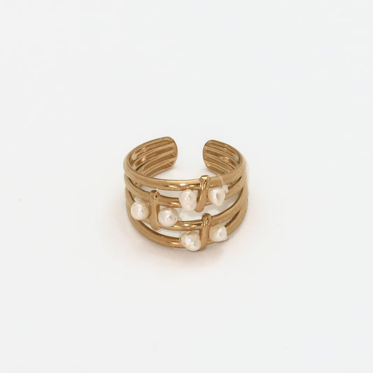 Pearl brace ring